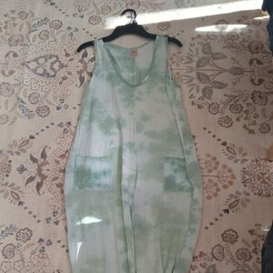 Smash + Tess Mint Tie-Dye Jumpsuit
